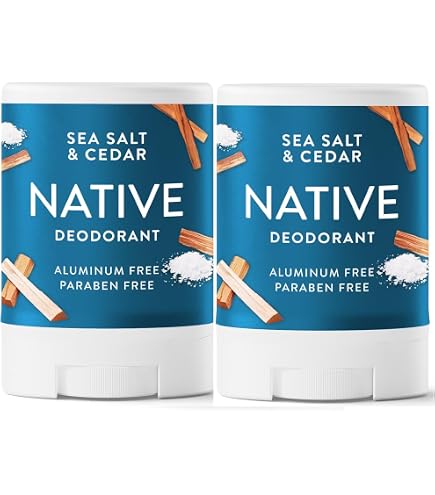 Amazon.com : Native Deodorant, Aluminum Free, Sea Salt & Cedar